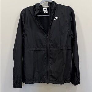 Nike Black Lightweight Hooded Bomber Jacket